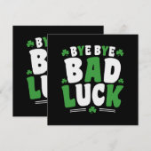 Bye Bye Bad Luck Einladung (Vorne/Hinten)