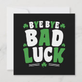 Bye Bye Bad Luck Einladung (Vorderseite)