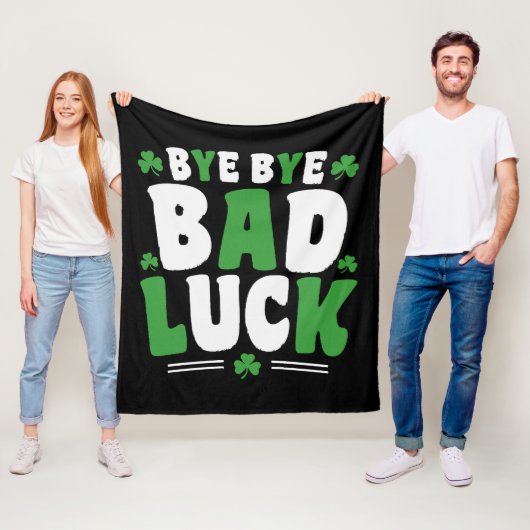 Bye Bye Bad Luck Fleecedecke (Beispiel)