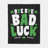 Bye Bye Bad Luck Fleecedecke (Vorderseite)