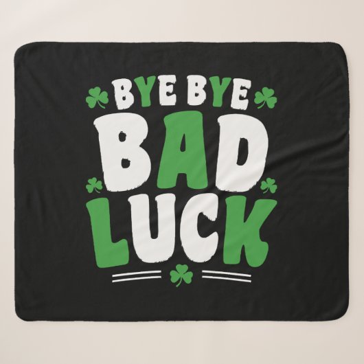 Bye Bye Bad Luck Sherpadecke (Vorderseite (Horizontal))