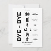 Bye Bye Breakup Card Ankündigung (Vorderseite)