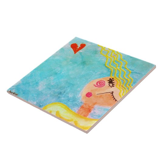 Bye Bye Liebe Abstrakte Malerei Fliese (Seite)