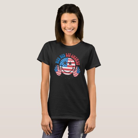 Bye Bye Liz Cheney retro Happy konfrontiert Amerik T-Shirt (Vorne ganz)