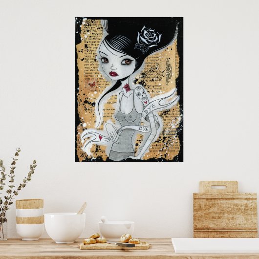 Bye Bye Print Poster (Küche)