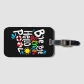 Bye Bye School Hallo Pool I Gepäckanhänger (Vorderseite (Horizontal))