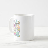 Bye Bye School Hallo Pool Sommerpause Funny Teach Kaffeetasse (Vorderseite Links)