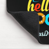 Bye Bye School Hello Pool #busdriversquad Funny Bu Mousepad (Ecke)