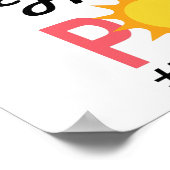 BYE BYE SCHOOL HELLO POOL. POSTER (Ecke)