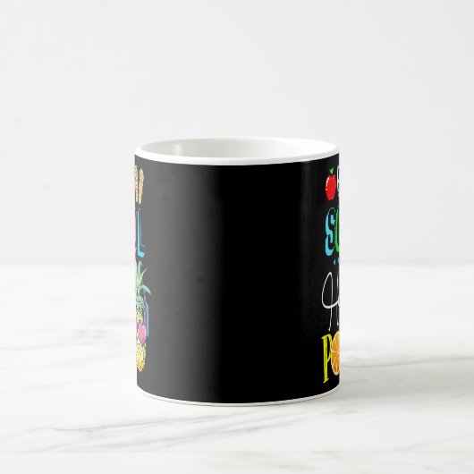 Bye Bye School Hello Pool Summer Student Lehrer Kaffeetasse (Mittel)