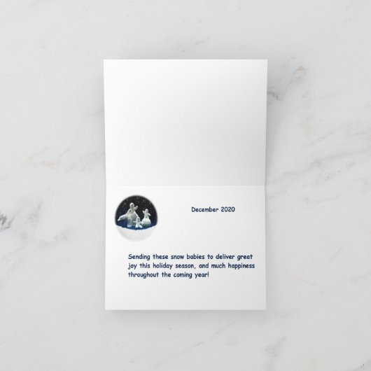 Bye Bye Snow Babies Karte (Innenseite)
