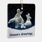 Bye Bye Snow Babies Keramikornament (Rechts)