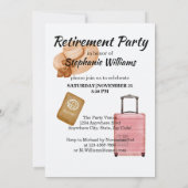 Bye Bye Tension Hello Pension Rentirement Travel Einladung (Rückseite)