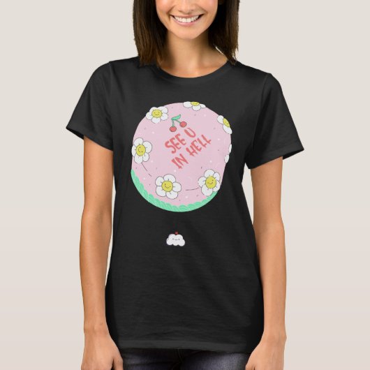 Bye Cake  Idea Breakup Farewell Team Colleague T-Shirt (Vorderseite)