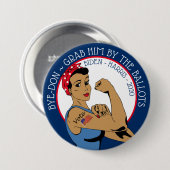 BYE-DON 2020 Biden Harris Support, Grab ihn durch  Button (Vorne & Hinten)
