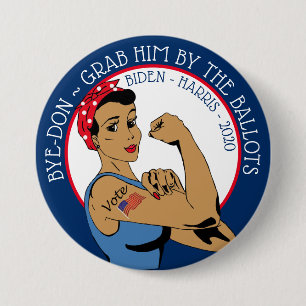 BYE-DON 2020 Biden Harris Support, Grab ihn durch  Button