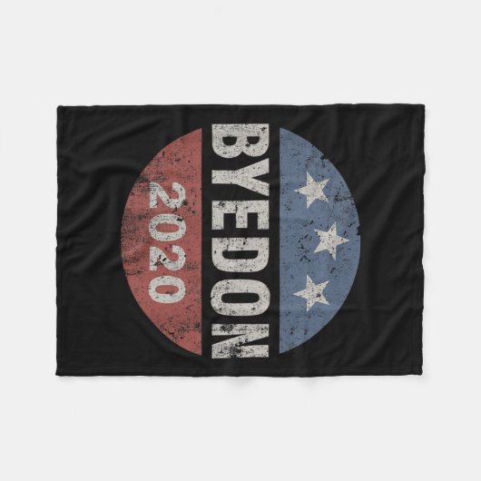 Bye Don 2020 Byedon Button Funny Joe Biden Anti Fleecedecke (Vorderseite (Horizontal))
