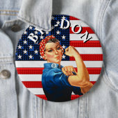BYE-DON Anti Trump starke Frau Button (Beispiel)