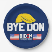 Bye Don BIDEN 2020 Präsident HARRIS Pappteller (Vorderseite)