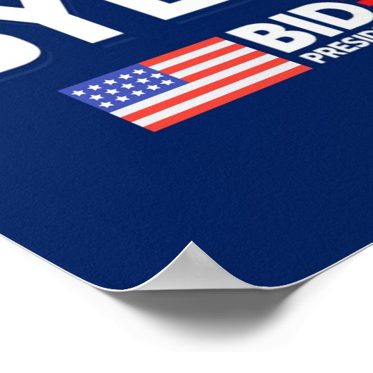 Bye Don BIDEN 2020 President HARRIS Poster (Ecke)