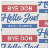 Bye Don Hello Joe Biden 2020 Muster Stoff (Nahaufnahme)