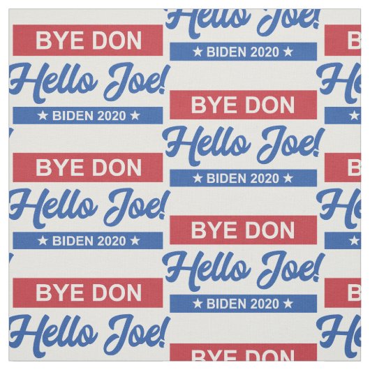 Bye Don Hello Joe Biden 2020 Muster Stoff (Muster)