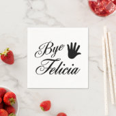 Bye Felicia Extravagant Waving Hand Serviette (Beispiel)
