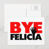 Bye Felicia Hand Wave Postkarte (Vorne/Hinten)
