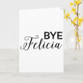 Bye Felicia Karte (Gelbe Blume)