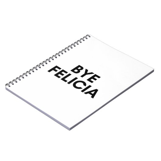 bye Felicia Notizblock (Linke Seite)