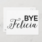 Bye Felicia Postkarte (Vorne/Hinten)