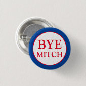 Bye Mitch McConnell Senat wählen Blaue Wahl Button (Vorne & Hinten)