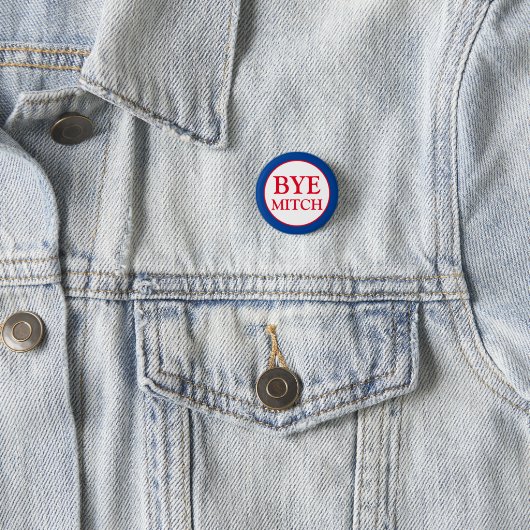 Bye Mitch McConnell Senat wählen Blaue Wahl Button (Beispiel)