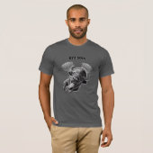 “Bye, Son!” Skydiving Bison Pun – Funny Animal T-Shirt (Vorne ganz)