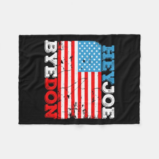 Byedon 2020 Flag - Bye Don Hey Joe Biden Support S Fleecedecke (Vorderseite (Horizontal))