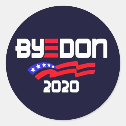 ByeDon 2020 Runder Aufkleber (Vorderseite)
