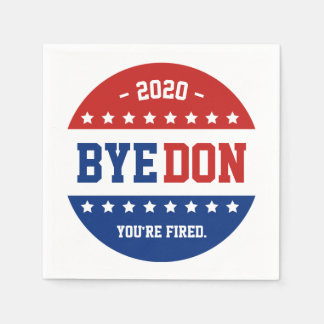 BYEDON Anti-Trump Nie Trump Biden 2020 Serviette