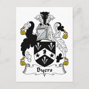 Byers Familienwappen Postkarte