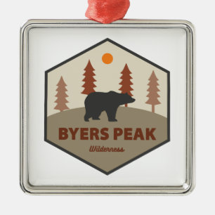 Byers Peak Wilderness Colorado Bear Ornament Aus Metall