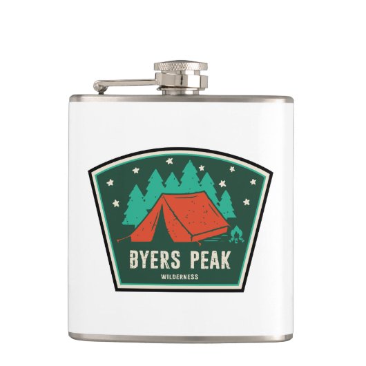 Byers Peak Wilderness Colorado Camping Flachmann (Vorderseite)