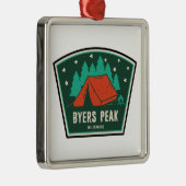 Byers Peak Wilderness Colorado Camping Ornament Aus Metall (Rechts)
