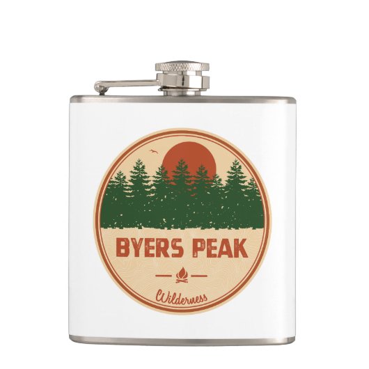 Byers Peak Wilderness Colorado Flachmann (Vorderseite)