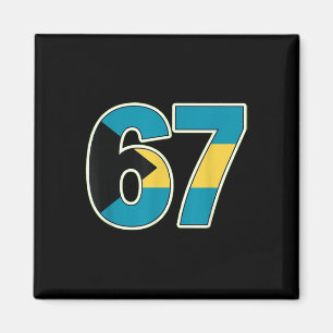 Byhamas Flagge Nummer 67 Tribut Magnet