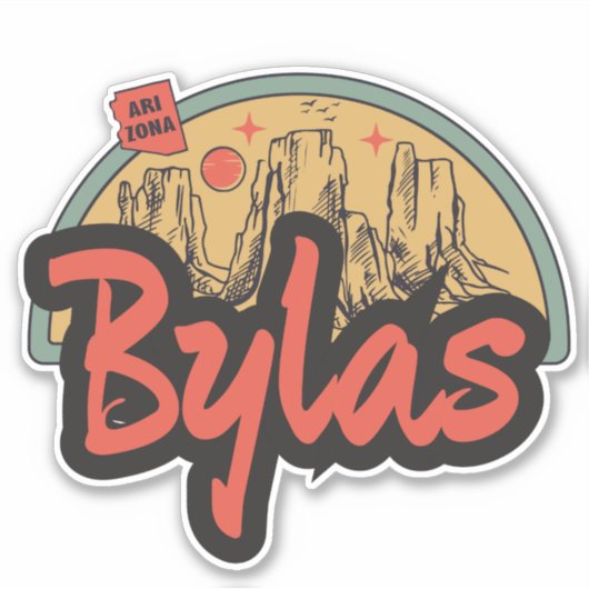 Bylas, Arizona Aufkleber (Vorderseite)