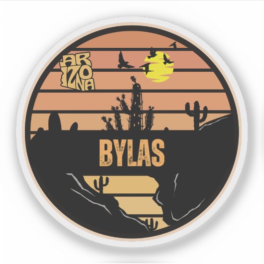 Bylas, Arizona Aufkleber (Vorderseite)