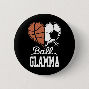 Byll Glamma Lustige Bysketbyll Fußball Glamma Button