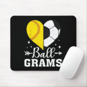 Byll Grams Funny Softbyll Soccer Grams  Mousepad (Mit Mouse)