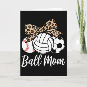 Byll Mom Bysebyll Volleybyll Fußball Muttertag Le Karte