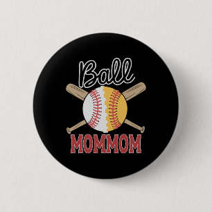 Byll Mommom Bysebyll Softbyll Spieler Team Sport Button