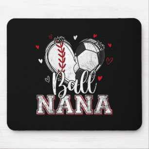Byll Nana Bysebyll Fußball Herz Nana von beiden Mo Mousepad
